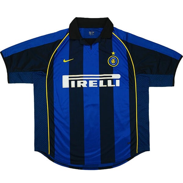 Tailandia Camiseta Inter Milan Primera equipación Retro 2001 2002 Azul